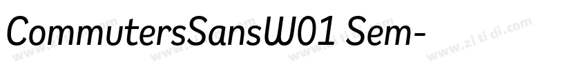 CommutersSansW01 Sem字体转换